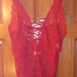 Hot Red Sexy lingerie size XL